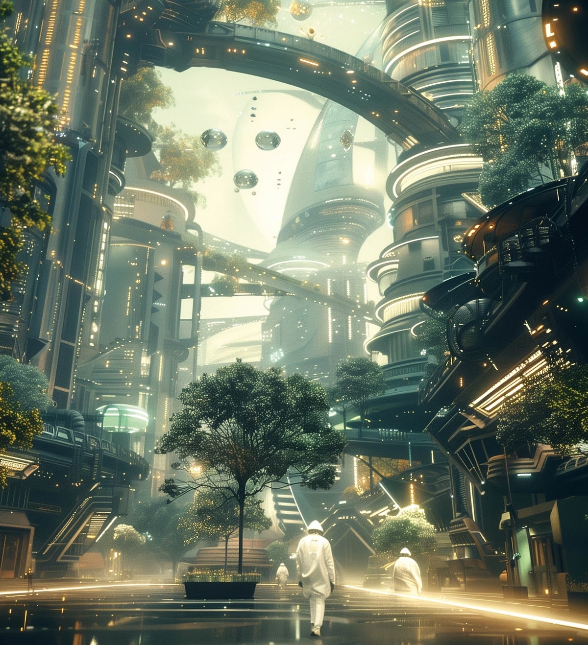 Spiritual illustration of the Sanctuary of Hope, described by the medium Divaldo Franco. The ethereal temple appears in Earth's orbit, radiating soft light and harmony, symbolizing welcome, peace, and hope for humanity.