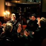 turning tables at a spiritualist meeting